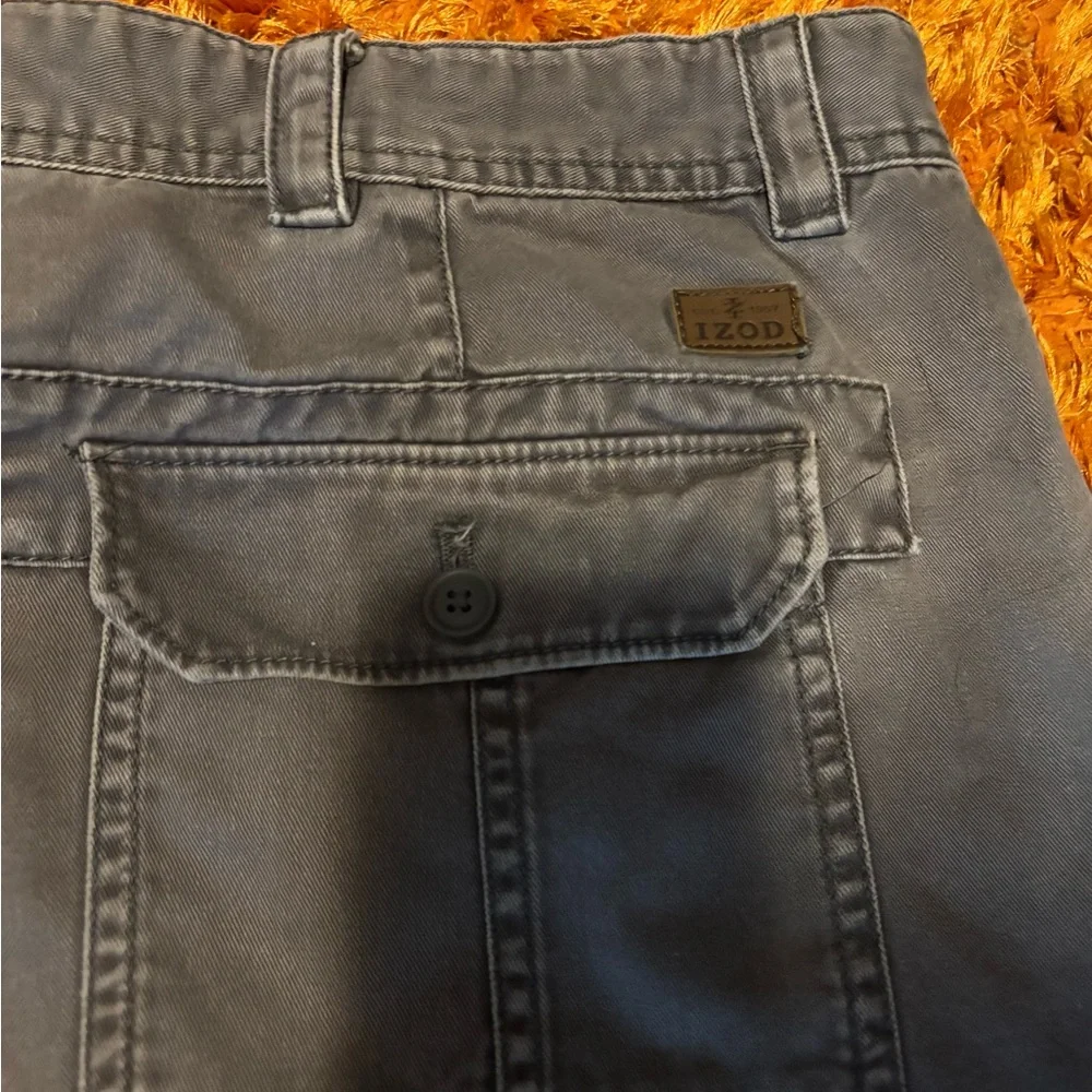 IZOD, Men’s, Gray, Cargo Shorts